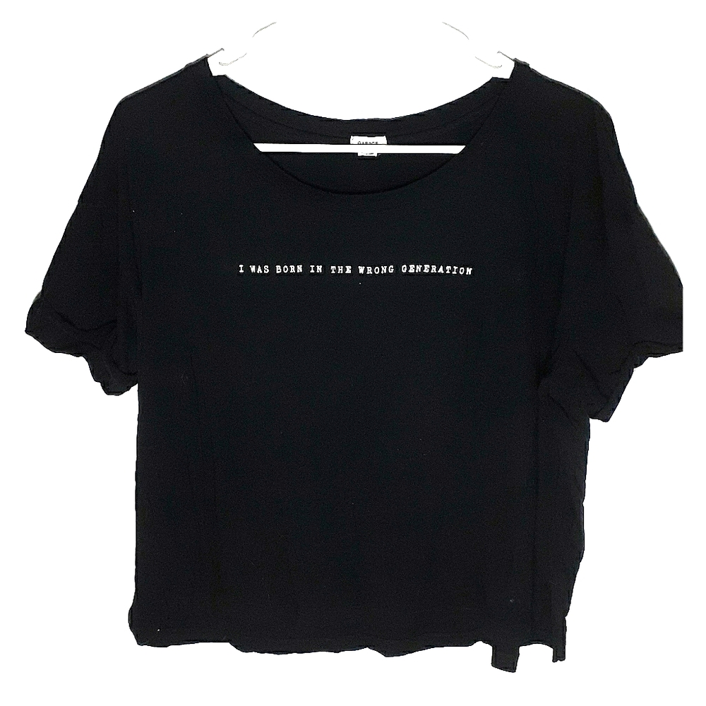 Garage Cropped Tee Size L